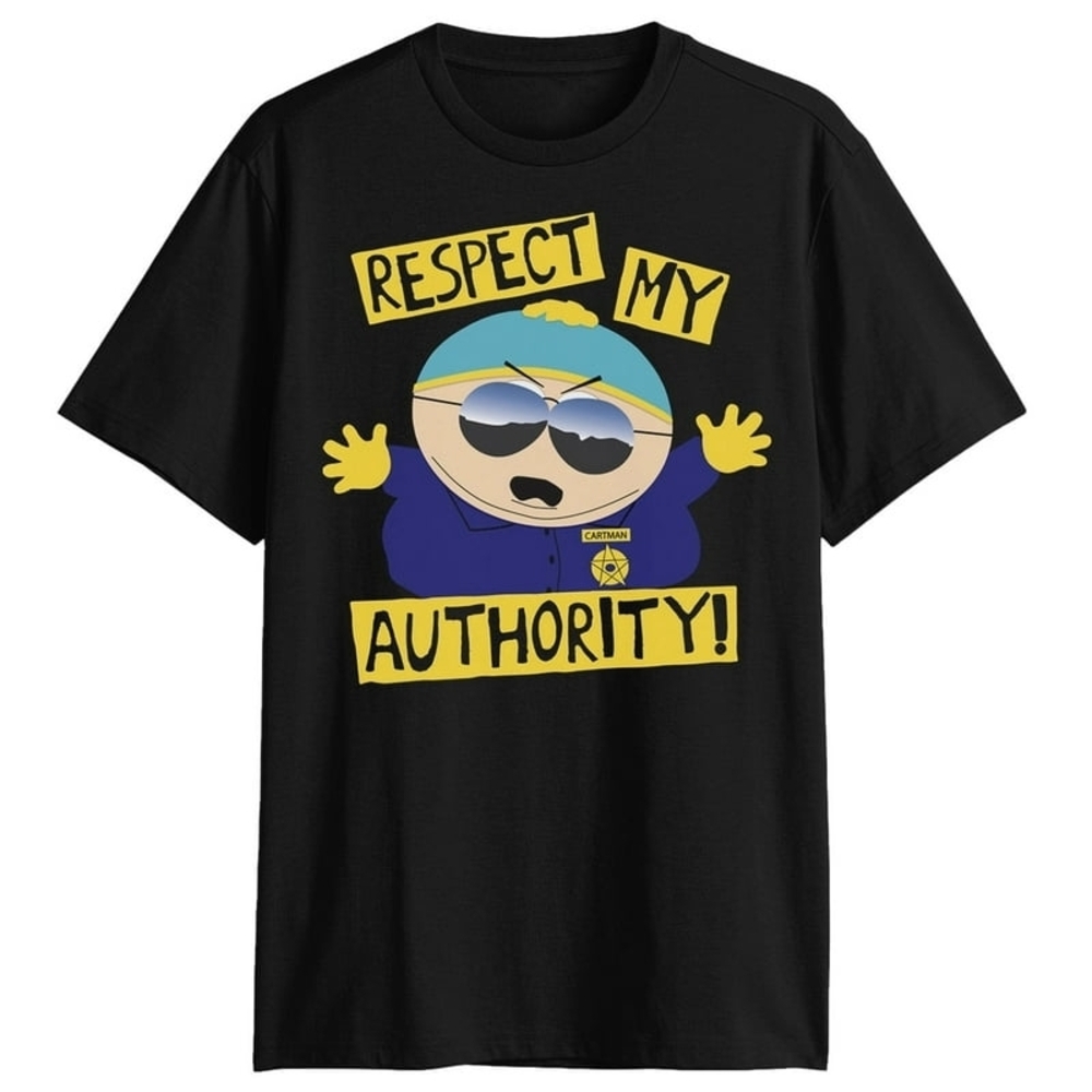 South Park "Respect My Authority!" Cartman Graphic T‑Shirt — Large